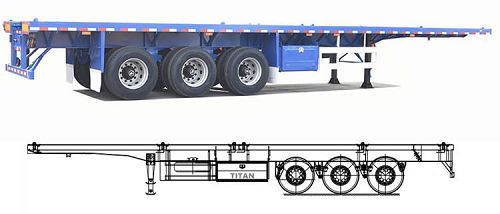 Triaxle Flat Bed | How much is trailer truck price in Nigeria