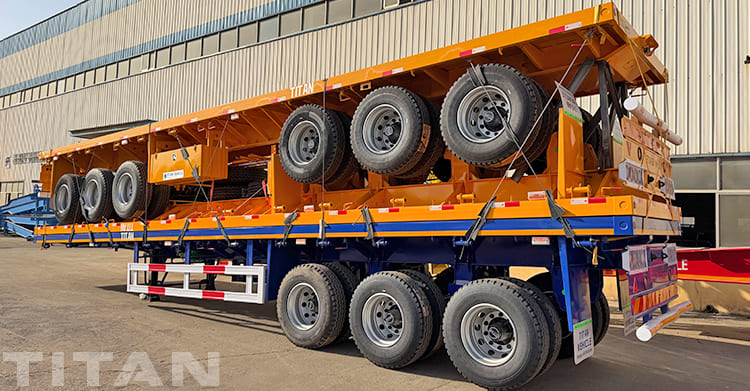 Tri Axle 40 Ft Flatbed Trailer for Sale in Zimbabwe