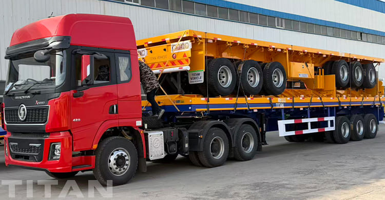 Tri Axle 40 Ft Flatbed Trailer for Sale in Zimbabwe