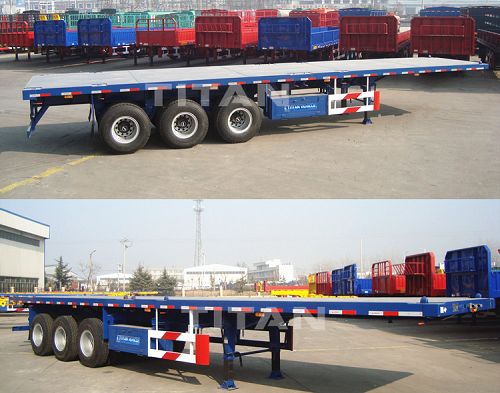 3 axles flatbed trailer