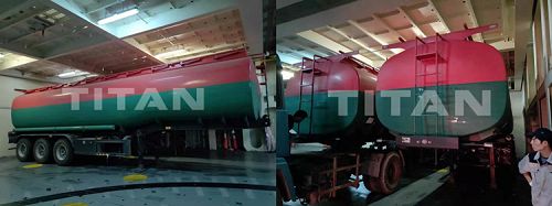 3 axles fuel tanker trailer for sale