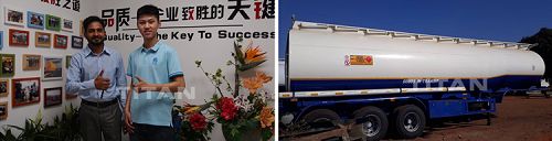 3 Axle fuel tanker trailer