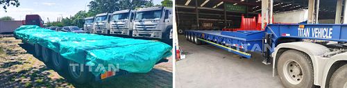 4 axle lowbed semi trailer for sale