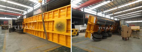 3 axle flatbed semi trailer