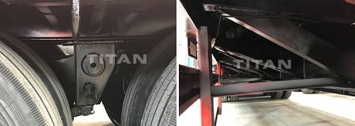 Details of the low bed trailer
