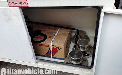 Kingpin of oil tanker truck