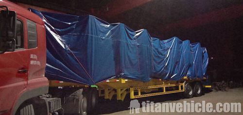 40ft Container terminal trailer in Tanzania