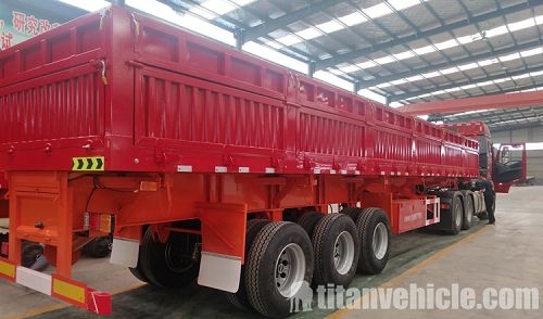 3 axle Side tipper trailer