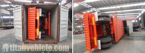 flatbed container trailer