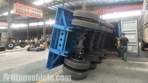 4 Axle flatbed semi trailer