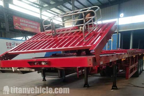 3 axle fence semi trailer