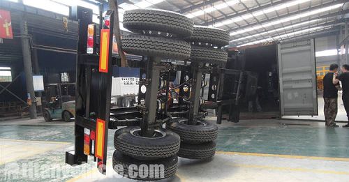2 Axle skeletal semi trailer