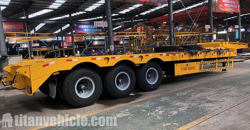 3 Axle lowbed Semi Trailer