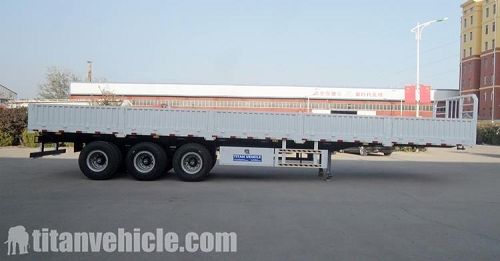 3 Axle Drop Side Semi Trailer For Sale
