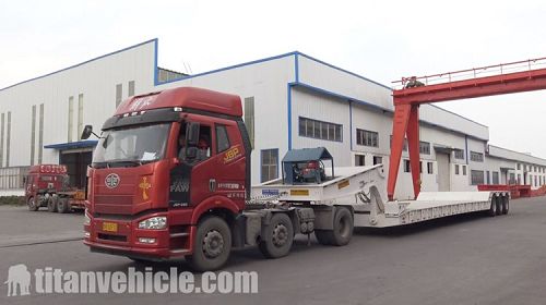 Tri Line 6 Axle Removable Detachable Gooseneck Semi Trailer For Sale In Nigeria