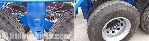Suspension and Tire of Container Trailer 