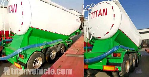 3 Axle Bulk Cement Tanker Trailer for Sale in Mozambique