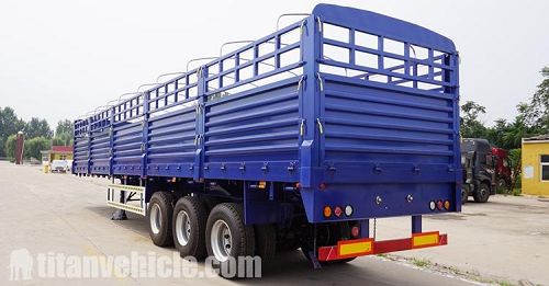 3 Axle Fence Cargo Semi Trailer Price