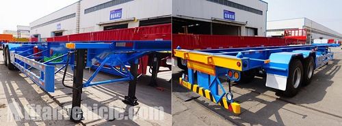 Details of 2 Axle Skeleton Semi Trailer Price Manufacturer