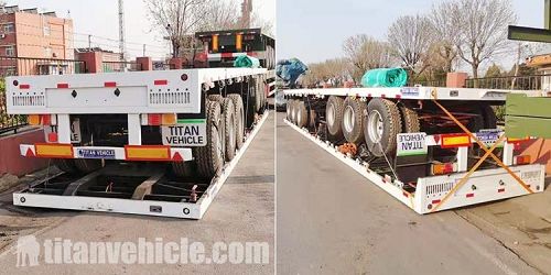 Package of 40Ft Flat Bed Trailer for Sale Near Me Manufacturer