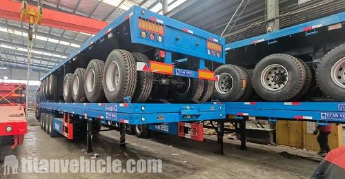 40Ft Tri Axle Flat Bed Trailer for Sale In Togo