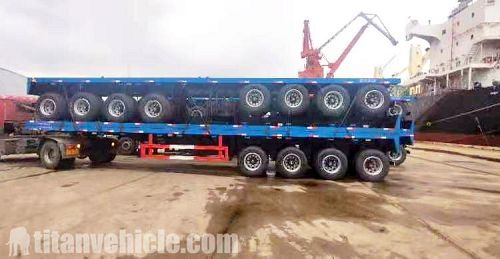 Package of 40Ft Tri Axle Trailer for Sale Manufacturer