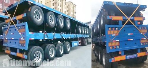 Details of Tri Axle Flat Bed Trailer for Sale