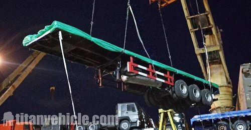 Package of Tri Axle Fence Cargo Semi Trailer