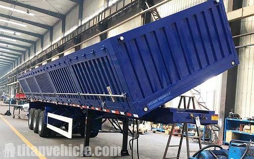 3 Axle Side Dump Trailer for Sale Price