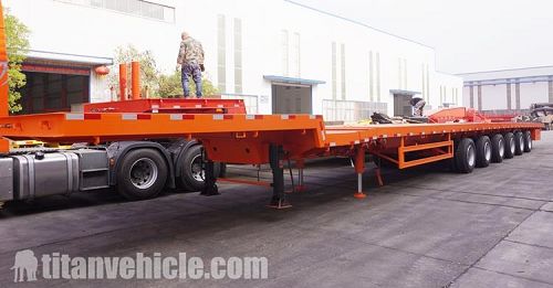 6 Axle Extendable Semi Trailer for Sale Price