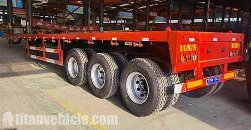 3 Axle Flatbed Semi Trailer for Sale In Chile Valpara&iacute;so