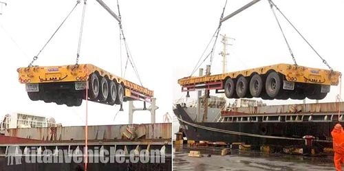 80 Ton Low Bed Semi Trailer Price