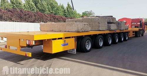 6 Axle Extendable Semi Trailer for Sale Manufacturer Price