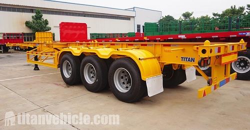 3 Axle 40Ft Chassis Container Trailer for Sale In Sudan khartoum