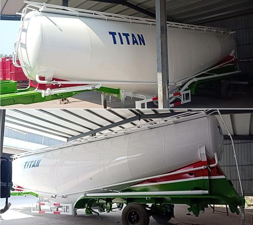 Factory Show of 5 Axle Bluk Cement Tanker Trailer