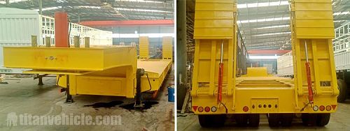 4 Line 8 Axle 150 Ton Heavy Load Low Bed Trailer for Sale in Nigeria