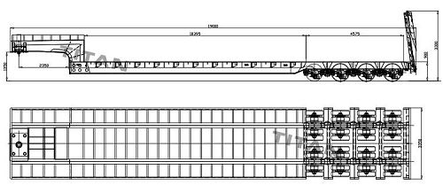 150 Ton Heavy Load Low Bed Trailer for Sale in Nigeria
