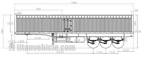 3 Axle High Side Fence Truck Trailer for Sale in Sudan