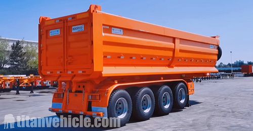 4 Axle 80 Ton Tipper Trailer Manufacturer Price