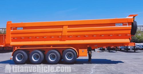 4 Axle Tipper Trailer with Capacity 80 Ton