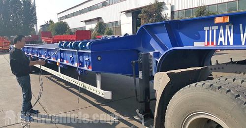 4 Axle 100T Lowbed for Sale in Zambia - TITAN Vehicle