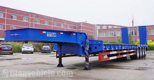 4 Axle 80 Ton Low Bed Trailer for Sale Price