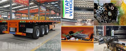 Details of 3 Axle 48 Ft Flatbed Semi Trailer for Sale Manufacturer