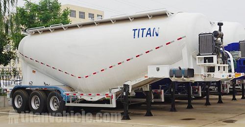 50 Ton Bulk Cement Tank Truck Trailer for Sale In Dominica