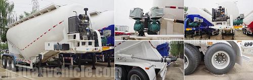 Details of Bulk Cement Tank Truck Trailer