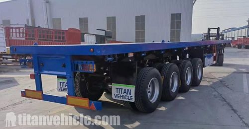4 Axle 45Ft Flatbed Trailer for Sale Price