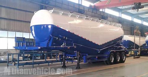 3 Axle 55CBM Bulk Cement Trailer for Sale In Congo