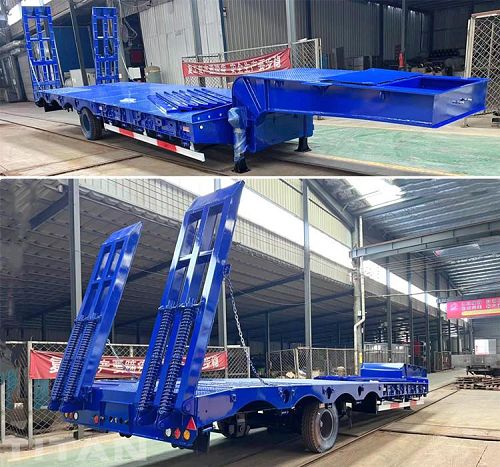 4 Axle Low Bed Truck Trailer for Sale Price in Namibia