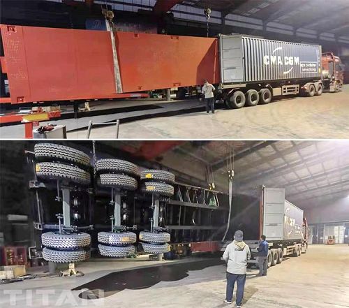 3 Axle 40 Foot Flatbed Truck Trailer for Sale in Ghana