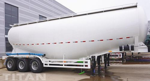 Tri Axle 50cbm Cement Powder Tanker Trailer for Sale in Jamaica